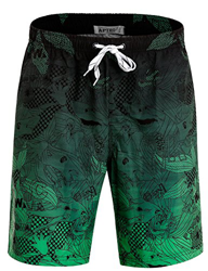 APTRO Bañadores de natación, Pantalones Cortos de los Hombres de Secado rápido Playa Surf Pantalones Cortos de natación Tallas Grandes Verde BS023 3XL precio