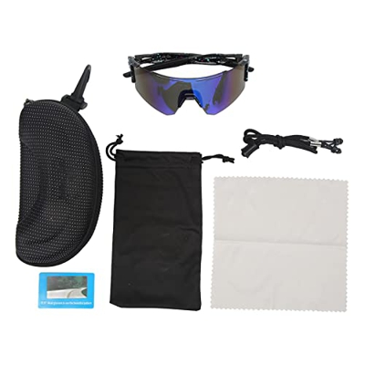 Dilwe Gafas de Sol para Deportes Al Aire Libre, Gafas de Ciclismo a Prueba de Viento para Deportes Al Aire Libre como Ciclismo, Correr, Pescar, Escala