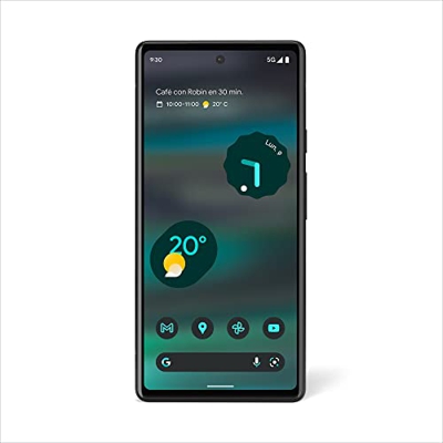 Google Pixel 6a: smartphone 5G Android libre con cámara de 12 megapíxeles y batería de 24 horas de duración, de color Salvia