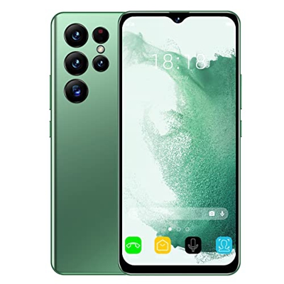 S22 Ultra Smartphone, Teléfono Celular Desbloqueado de 7,3 Pulgadas con Pantalla HD, 16 GB 64 GB, Tarjeta Dual, Soporte de Espera Dual, Reconocimiento