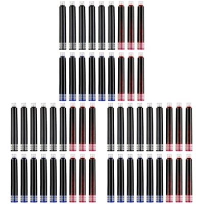 Ciieeo 450 PCS Red Blue Fountain Cartridges Fountain Fountain Rellina Cartuchos de Lápiz de Caligrafía Cartuchos de Tinta Negra