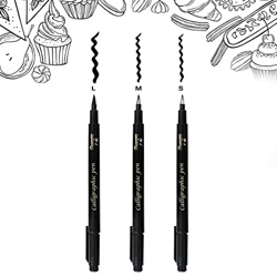 Boligrafos Lettering,Rotuladores de Caligrafía,Rotuladores de Lettering, Plumas de Caligrafía, Rotuladores de Caligrafía para Manga, Bullet Journal, C características