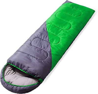 Camping adulto saco de dormir al aire libre camping otoño e invierno sola costura doble cálido senderismo portátil, mochila de viaje de aventura y equ