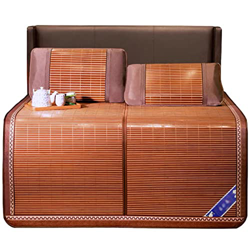 Estera de Bambú Natural,Colchoneta Verano de Enfriamiento,Colchón de Dormir de Suave Transpirable,Esterilla de Paja Plegable,Uso de Doble Cara,para Ca características