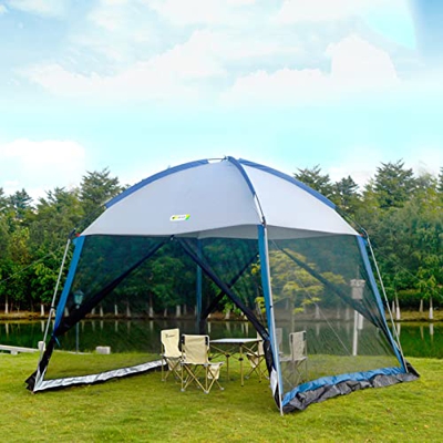 GLWANJG Tienda Grande de Lujo, pérgola, Impermeable, portátil, Oxford, para Sombra, Adecuada para 3-10 Personas, para Acampar al Aire Libre, Gran Espa