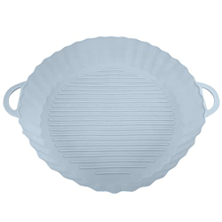 Revestimiento De Silicona Para Freidora De Aire, Olla Resistente Al Calor Con Asas, Recipiente Redondo Reutilizable De Grado Alimenticio, Accesorios P características