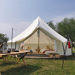 GLWANJG Tienda de campaña de Lujo Grande, Tienda de yurta portátil Impermeable Gruesa Adecuada para 3-8 Personas, Camping al Aire Libre, Equipo de Gra precio
