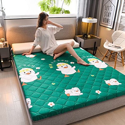 YIbing Lindo Colchón De Futón, Tumbona De Piso Plegable Japonesa, Cama De Invitados, Colchón De Piso De 4 Pulgadas De Grosor, Colchón Acolchado, para 