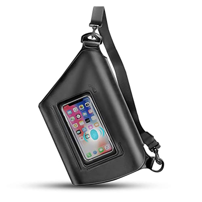 Riñonera Impermeable con Correas Ajustables, Bolsa Waterproof, Bolsas Impermeables Playa, Bolsa Estanca Movil, para Deportes Acuatica, Playa, Natación