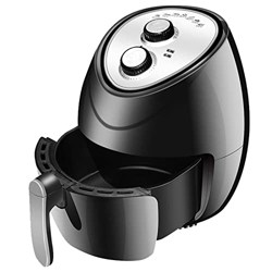 VGAGV Freidora De Aire De 5,5 L, Sartén Doble, Freidora Eléctrica Mecánica Sin Aceite, Revestimiento Antiadherente, Mango Antiescaldado, Protección co precio