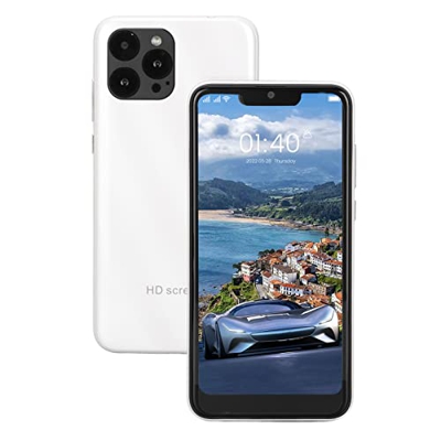 Luqeeg IP13 Pro MAX Smartphones Desbloqueados, 6,1 Pulgadas Grande Teléfono Móvil con Pantalla Completa, Cámara de 8MP + 5MP, Triple Ranura para Tarje