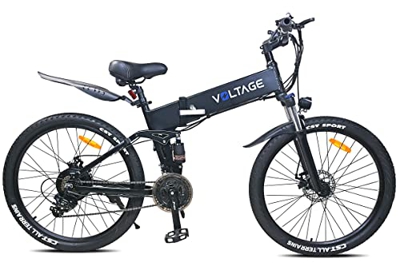KAISDA K1-V - Bicicleta eléctrica de 26 pulgadas (36 V, 10 Ah, con faros súper luminosos, bicicleta eléctrica Shimano de 21 velocidades, con herramien