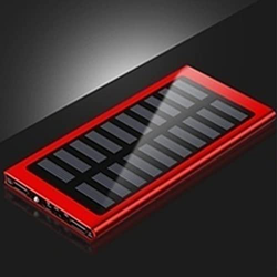 PABERIDO Batería del Banco De La Energía Solar 50000mah, Externa con 2 USB para El Cargador PortáTil del TeléFono MóVil del Lithg del Led Red en oferta