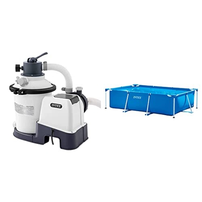 Intex Depuradora Arena Krystal Clear 3.500 l/h 28272NP Small Frame - Piscina Desmontable, 300 x 200 x 75 cm, 3.834 litros, Azul