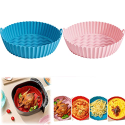 MKOP Air Fryer Silicone Pot, Easy Cleaning Air Fryer Silicone Liners, Reusable Non-Stick Air Fryer Silicone Liners, Food Safe Air Fryer Basket Oven Ac precio