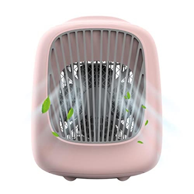 MasYosh Mini Aire Acondicionado Portatil, Refrigerador de Aire, 3 en 1 Mini Enfriador de Aire, Humidificador y Purificador, Silencioso 3 Velocidades d