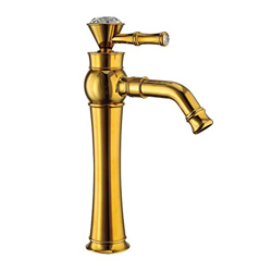 Grifo mezclador Retro Cobre Lavabo Grifo Cromo Oro Monomando Baño Bañera Elevación Fregadero Grifo mezclador de agua con tubería de 2 entradas Cocina  en oferta