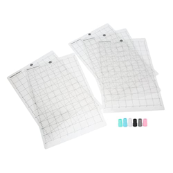 5 alfombrillas de corte con 6 adaptadores de bolígrafo, kit de alfombrilla de corte adhesivo de viscosidad neutra, rejilla de agarre accesorios de her precio