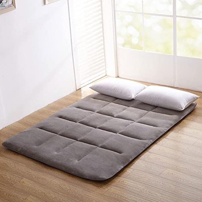 BAIHOGI Futon Plegable-Tatami Japones,Colchón De Tatami Grueso Dormir,Colchón Portátil para Acampar,colchn de Doble Espesor Individual para Alfombrill