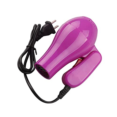 MeterBew1147 Mini secador de Pelo Profesional Boquilla colectora 220V Plegable Viaje Hogar Eléctrico Soplador de Cabello Cable de alimentación retráct