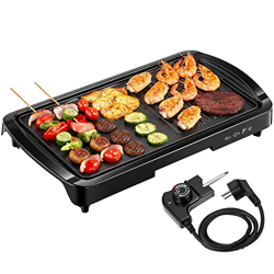 Barbacoa de mesa eléctrica, termostato ajustable en oferta