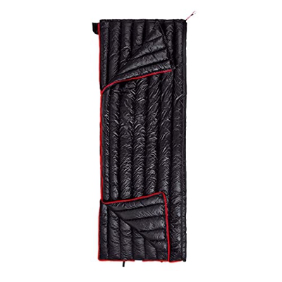 ZWEBY Saco de Dormir cómodo Mochilero Ultraligero Saco de Dormir por Saco de Dormir Uso en Interiores y Exteriores (Color : Black, Size : 190x72cm)