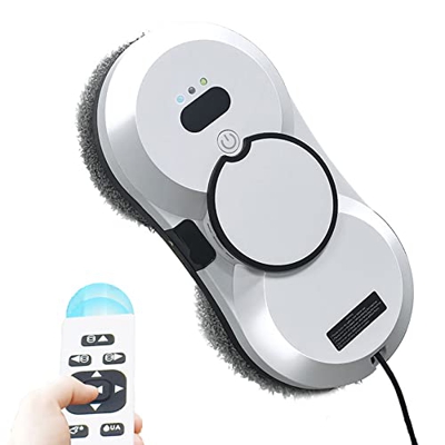 YUDIZWS Robot Limpiacristales 5600Pa,rociado de Agua automático Limpia Cristales electrico Ventanas con Control Remoto Sistema de Seguridad, Navegació