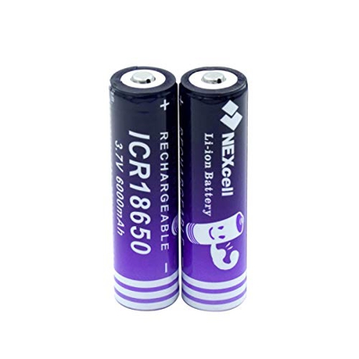 ALCR 3.7v 6000mah Icr 18650 Batería de Iones de Litio, Alta Capacidad para Linterna de luz LED Reemplazo de Celular Tableta portátil Vehículo Grabador
