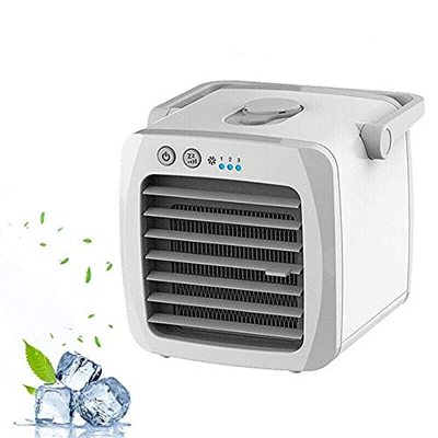 Aire Acondicionado Portatil Enfriador de Aire portátil portátil, Mini Aire Acondicionado Enfriador de Aire doméstico, humidificador con USB, Muy Adecu