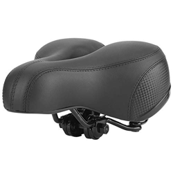 Funda para sillín de bicicleta, asiento de bicicleta suave y transpirable, asiento de bicicleta antideslizante hueco con diseño reflectante para hombr en oferta