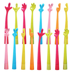 33pcs Bolígrafos de Dedo Bolígrafos Creativo + 2 Mini Cuaderno Pequeño de Dibujos Animados Regalos de Cumpleaños Día del Niño Escolares Navidad Papele en oferta