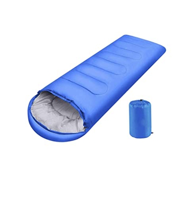 ZRY Saco de dormir para adultos de 3 a 4 estaciones, cálido, ligero, impermeable, para camping, senderismo, color azul