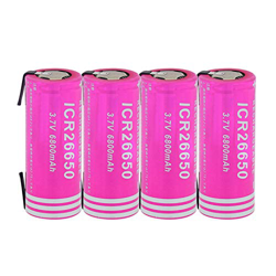 ALCR Batería de Iones de Litio de 3,7 v 6800 mah Icr 26650, reemplazo para Dispositivos de cámara Digital, Tableta, portátil, vehículo, grabadora de D características