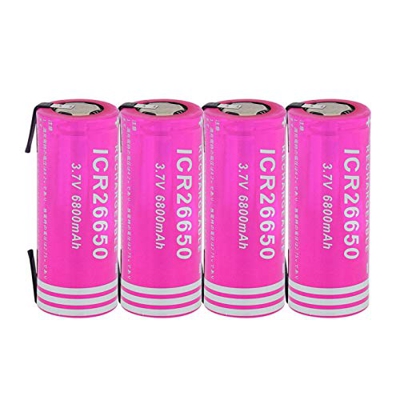 ALCR Batería de Iones de Litio de 3,7 v 6800 mah Icr 26650, reemplazo para Dispositivos de cámara Digital, Tableta, portátil, vehículo, grabadora de D