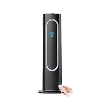 Floor- Standing Humidifier - 8L Water Tank- Timer and WaterlesAuto Shut- Off - for Home Bedroom and Office Humidifier for Bedroom (Color : White) (Bla