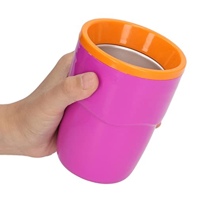 Slushy Maker Cup, 180ml Double Layer Slushie Maker, Quick Frozen Smoothies Cup Cooling Cup, Milk Shake Ice Cream Maker para Niños Familia(Rosa)