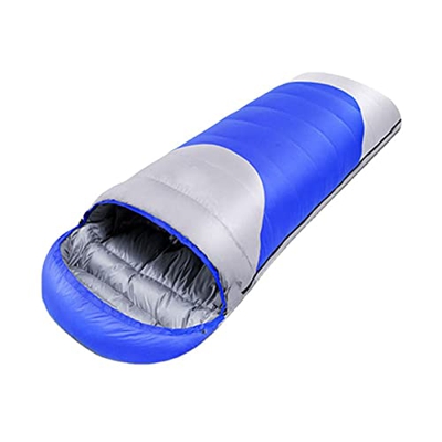 ZWEBY Saco de Dormir cómodo Bacs de Dormir livianos for Adultos 4 Temporada Uso en Interiores y Exteriores (Color : Blue, Size : 220x80cm)