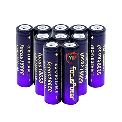ALCR 3.7v 10000mah 18650 Batería de Iones de Litio, Células de reemplazo de la Parte Superior del botón para Power Bank Radio Tablet Laptop Vehicle Tr