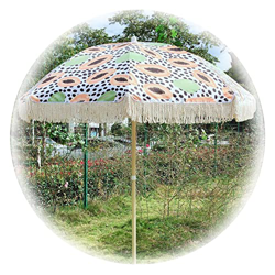 KAKVV Sombrilla De Playa De 2 M, Franja, Paraguas De Sombrilla Al Aire Libre Sombrilla Deportivo Portátil Basculante con Bolsa De Transporte, Balcón T características