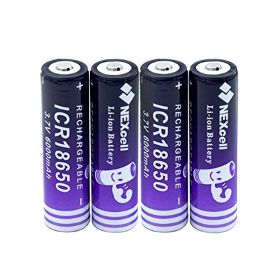 ALCR 3.7v 6000mah Icr 18650 Batería de Iones de Litio, Alta Capacidad para Linterna de luz LED Reemplazo de Celular Tableta portátil Vehículo Grabador
