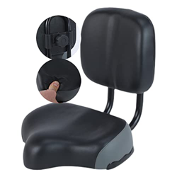 Asiento de Bicicleta de Gran tamaño con Respaldo Suave|Cojín de Asiento de Bicicleta Transpirable Impermeable con Soporte Trasero|Asiento de Triciclo  características