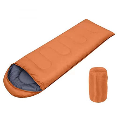 LANGYA Saco de Dormir, 4 Estaciones, Clima cálido y frío, portátil, Saco de Dormir Impermeable con Saco de compresión - Interior y Exterior: Camping, 