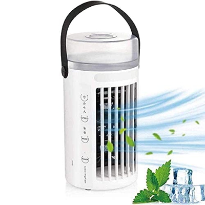 Aire Acondicionado Portatil Enfriador de aire portátil, mini aire acondicionado personal, purificador de enfriador evaporativo, humidificador con USB,