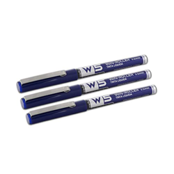 3 BOLÍGRAFOS W5 TINTA LÍQUIDA STARPLAST - Pigmento profesional, larga duración, punta fina 0.5mm para escribir - AZUL precio