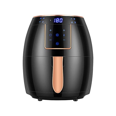 VGAGV Freidora De Aire Eléctrica Inteligente De 5,5 L, Horno Sin Aceite para El Hogar, Freidora Multifunción De Gran Capacidad, Pantalla Táctil LED, F