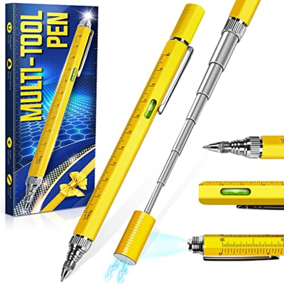 Regalos Originales para Hombre Mujer Bolígrafo Multiherramientas, Regalos Navidad Originales Boli Multiusos Regalo Personalizados Padres, Regalo Cumpl