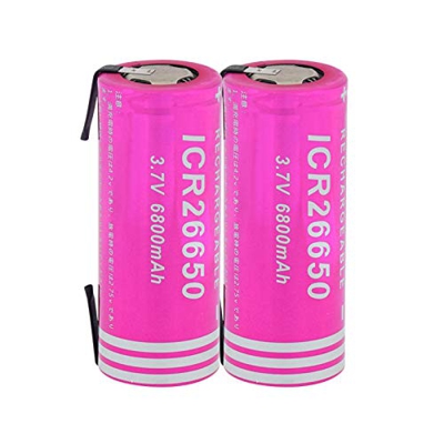 ALCR Batería de Iones de Litio de 3,7 v 6800mah Icr 26650, reemplazo para Dispositivos de cámara Digital, Tableta, portátil, vehículo, grabadora de Da