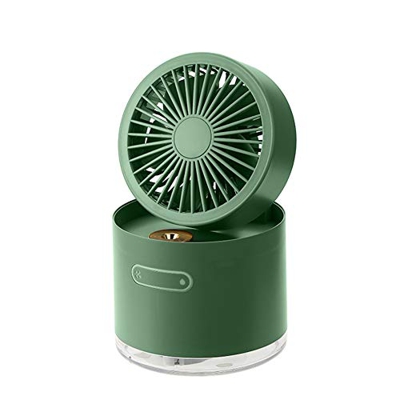 Aire Acondicionado Portatil Mini ventilador de escritorio Portable Portable Silencio con humidificador y DIRIGIÓ Luz de noche USB Enfriador de aire de