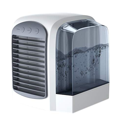 Aire Acondicionado Portatil Enfriador de Aire, Mini Aire Acondicionado, USB Refrigeradores, con 38 0 ml Tanque de Agua, portátil Personal DIRIGIÓ Fan  precio