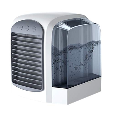 Aire Acondicionado Portatil Enfriador de Aire, Mini Aire Acondicionado, USB Refrigeradores, con 38 0 ml Tanque de Agua, portátil Personal DIRIGIÓ Fan 